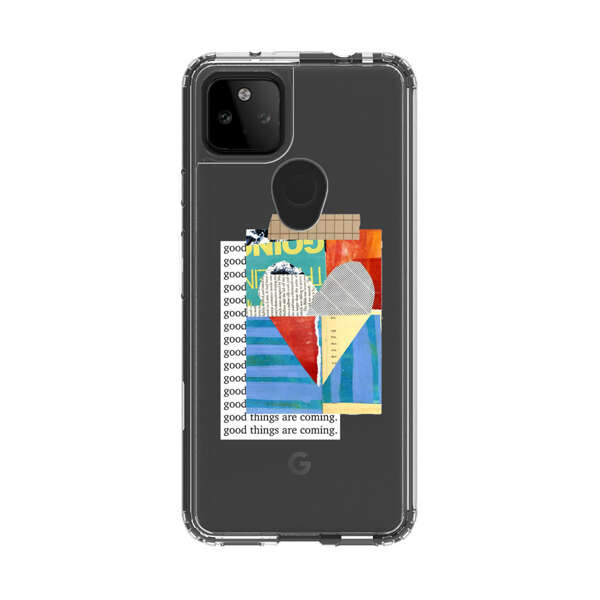 Colorful Abstract Collage with Geometric Shapes Google Pixel 5a 5G Case