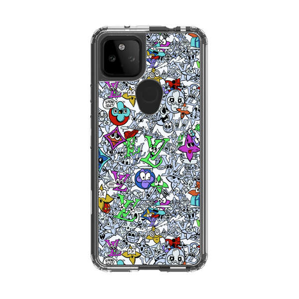 Colorful Cartoon Graffiti Pattern Google Pixel 5a 5G Case