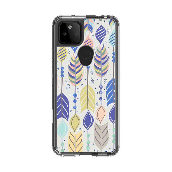 Colorful Feathers Pattern Pastel Google Pixel 5a 5G Case