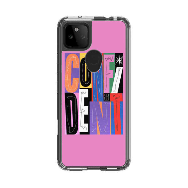 Confident Bold Colorful Typography Google Pixel 5a 5G Case
