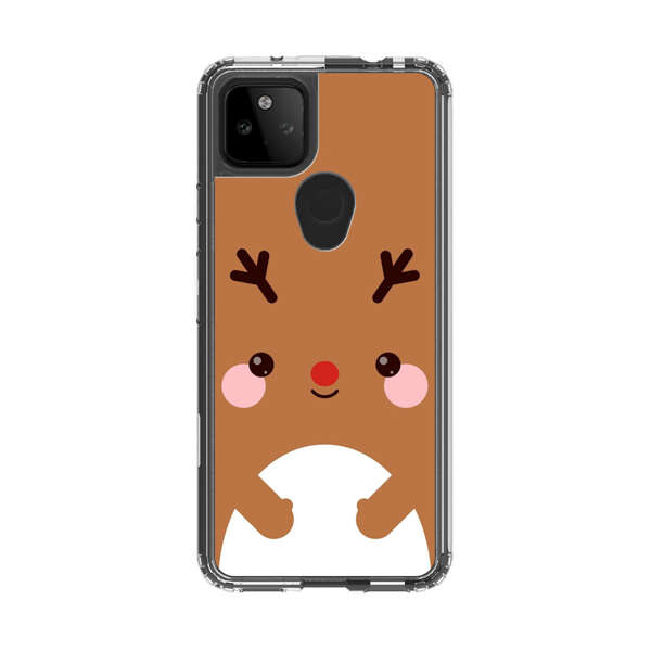 Cute Minimalist Reindeer Cartoon Google Pixel 5a 5G Case