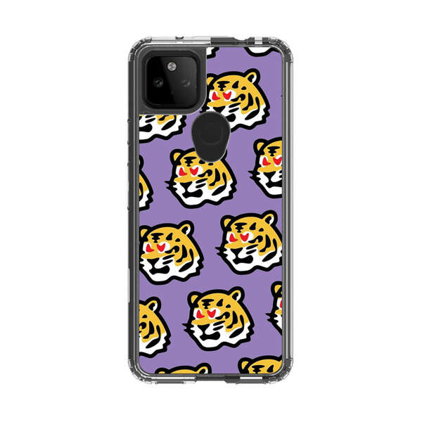 Cute Tiger with Heart Eyes Pattern Google Pixel 5a 5G Case