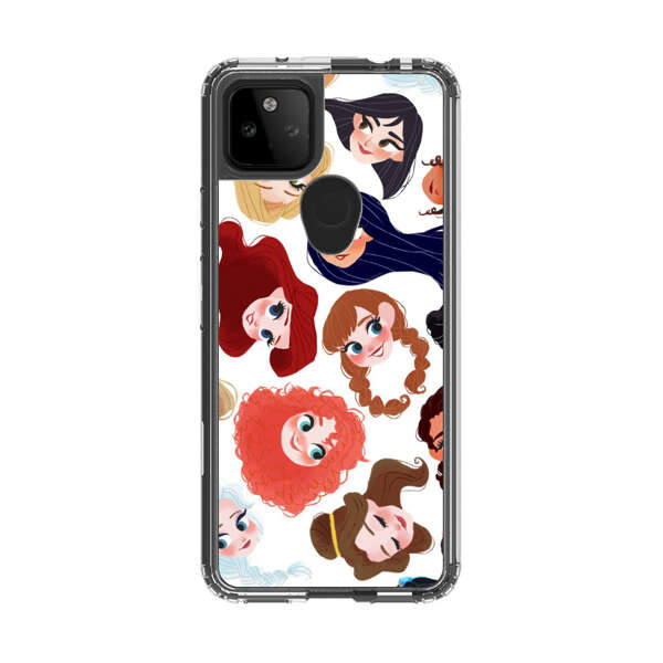 Diverse Animated Girl Faces Google Pixel 5a 5G Case