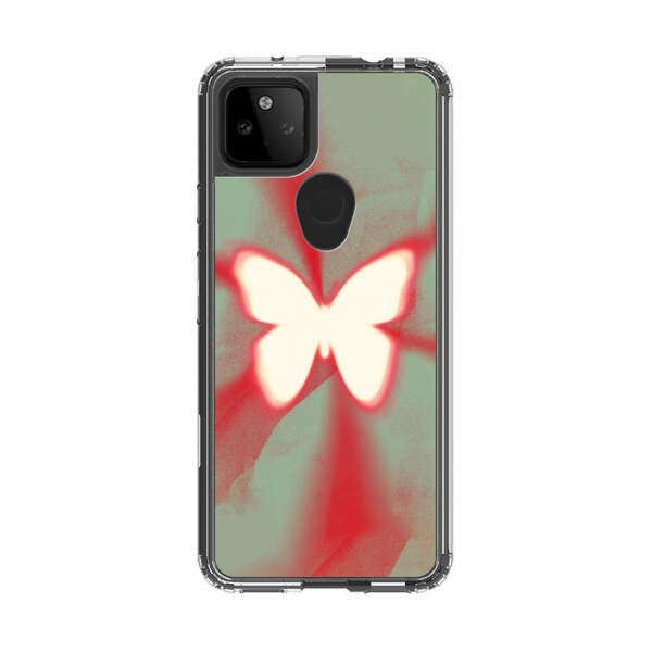 Glowing White Butterfly Abstract Radiant Design Google Pixel 5a 5G Case