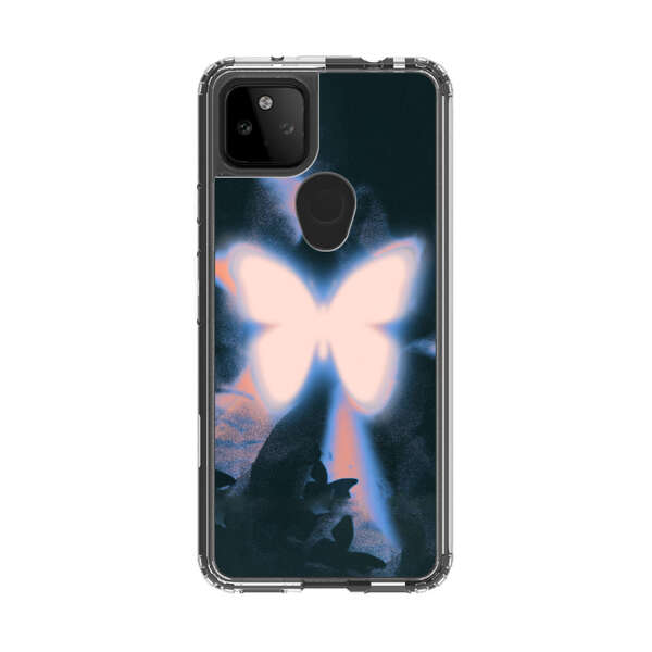 Glowing White Butterfly Google Pixel 5a 5G Case
