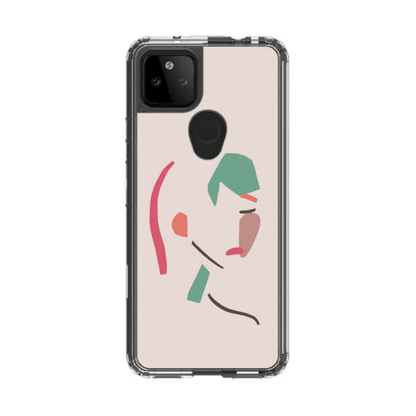 Minimalist Abstract Line Art Woman Face Google Pixel 5a 5G Case
