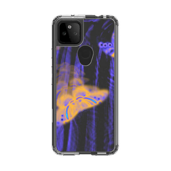 Neon Glowing Butterflies Google Pixel 5a 5G Case