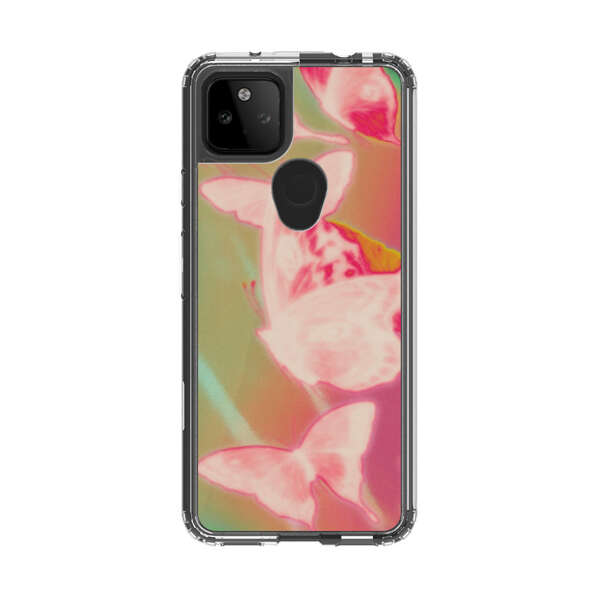 Pink Butterflies Dreamy Colorful Background Google Pixel 5a 5G Case