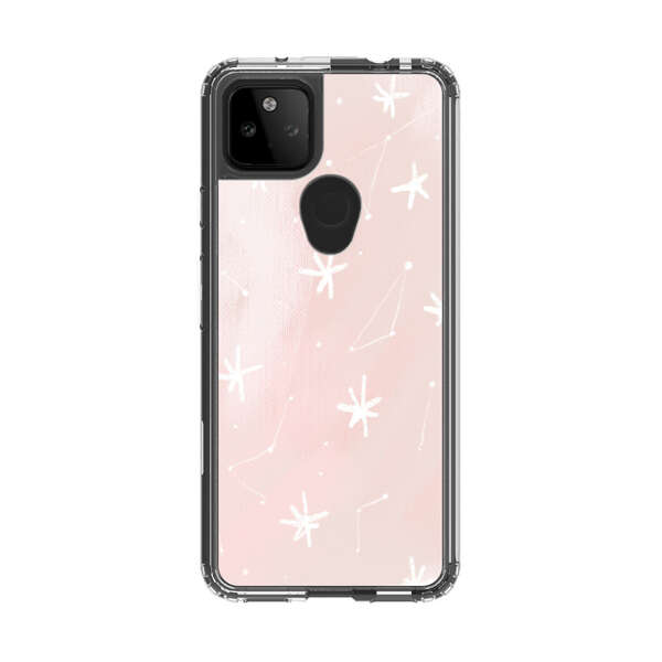 Pink Stars and Constellation Pattern Google Pixel 5a 5G Case