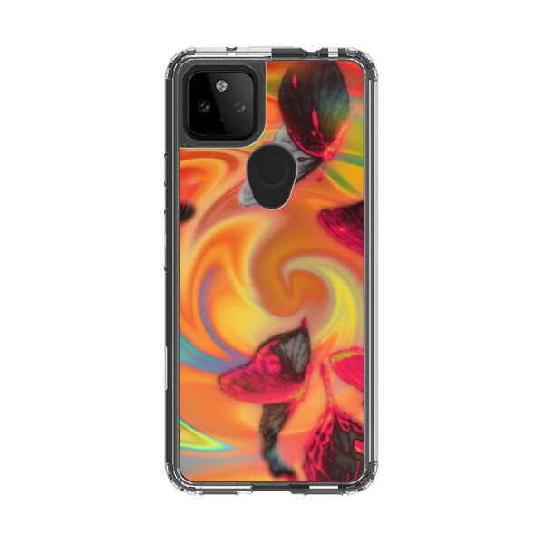 Psychedelic Butterflies Swirl Google Pixel 5a 5G Case