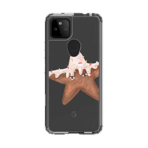 Smiling Gingerbread Star Cookie Google Pixel 5a 5G Case