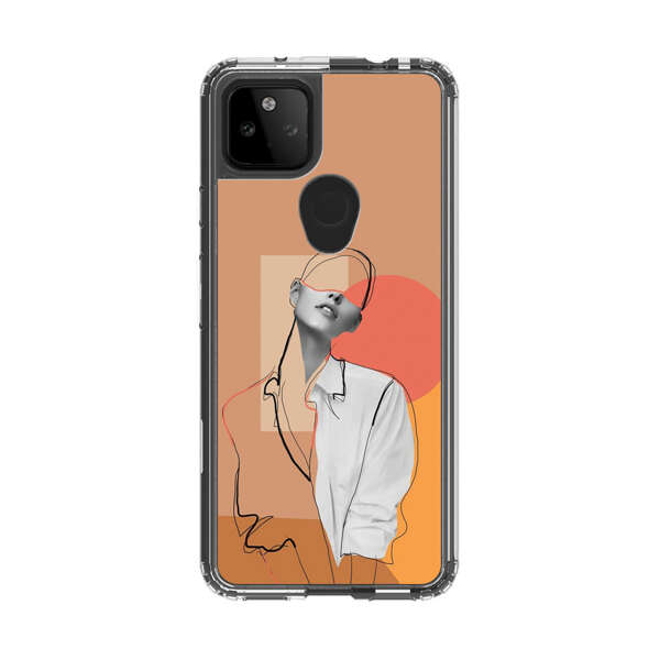 Stylish Abstract Portrait Art Google Pixel 5a 5G Case