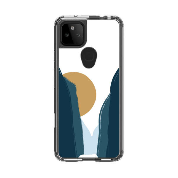 Sunset Between Dark Cliffs Google Pixel 5a 5G Case