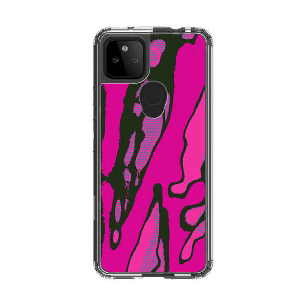 Vibrant Abstract Magenta Black Pattern Google Pixel 5a 5G Case