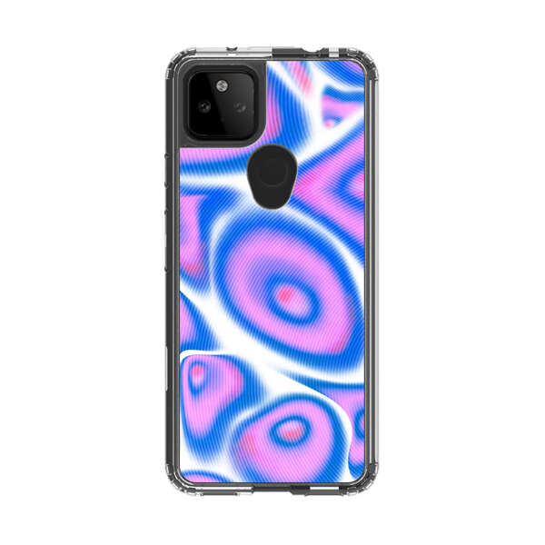 Vibrant Abstract Pink and Blue Swirl Pattern Google Pixel 5a 5G Case