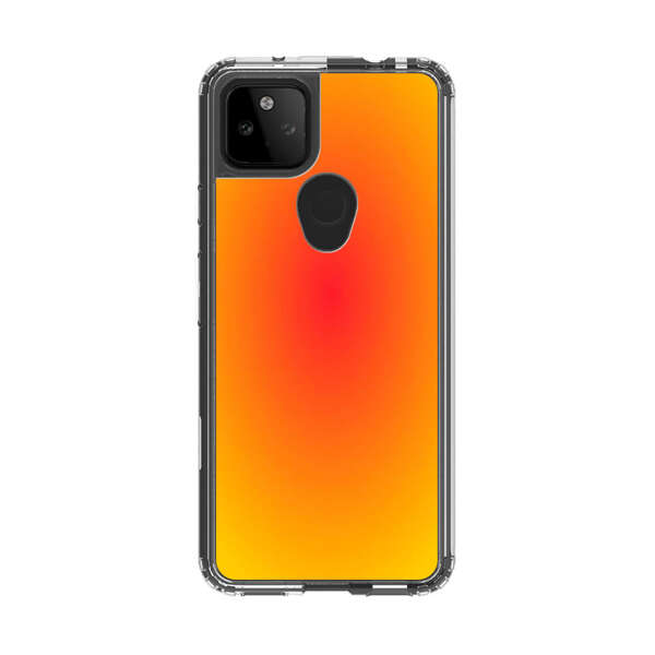 Vibrant Red Focal Point with Yellow Gradient Background Google Pixel 5a 5G Case