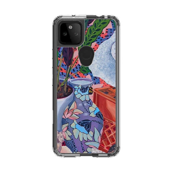 Vibrant Still Life with Plants and Vase Google Pixel 5a 5G Case