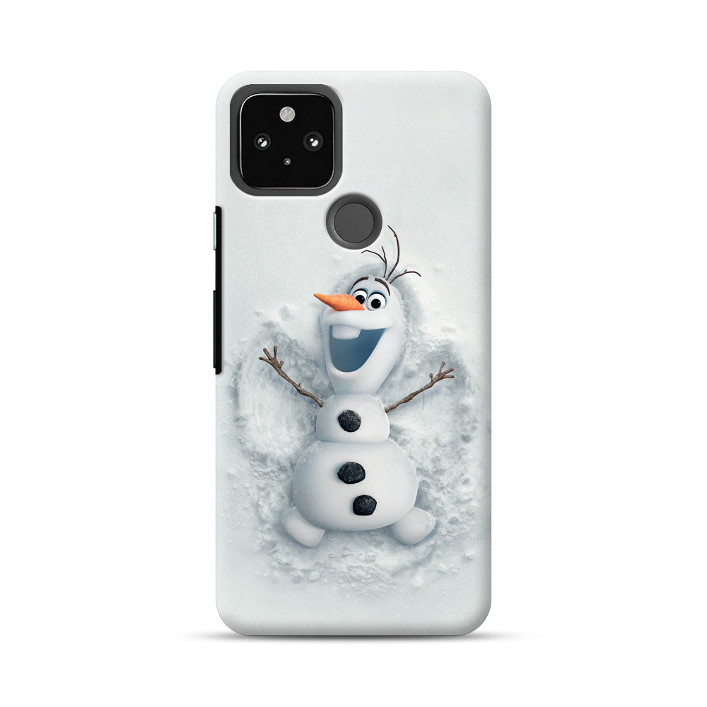 frozen snowman Google Pixel 5a 5G Hard Case
