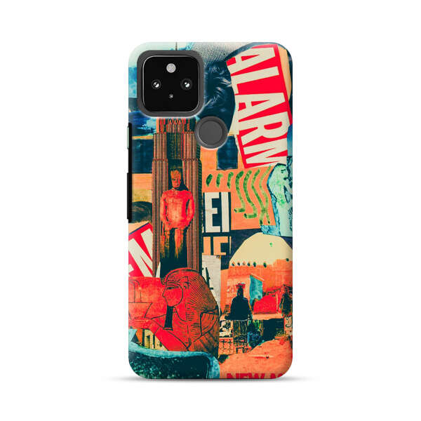 Artistic Urban Collage Google Pixel 5a 5G Hard Case