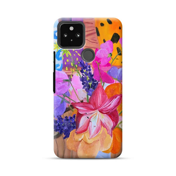Bright Vibrant Floral Still Life Google Pixel 5a 5G Hard Case