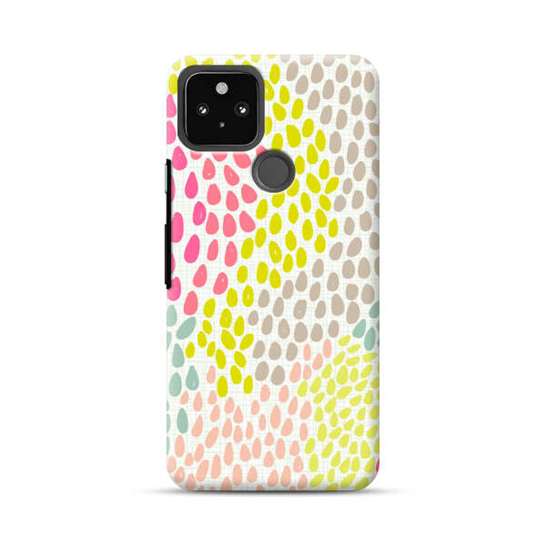 Colorful Abstract Teardrop Pattern Google Pixel 5a 5G Hard Case