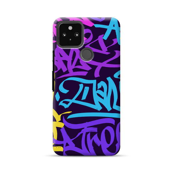 Colorful Graffiti Pattern Google Pixel 5a 5G Hard Case