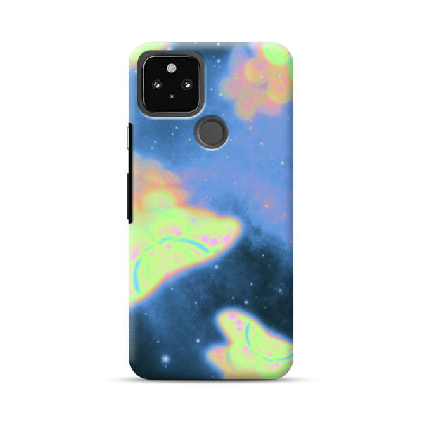 Dreamy Glowing Cosmic Butterflies Google Pixel 5a 5G Hard Case
