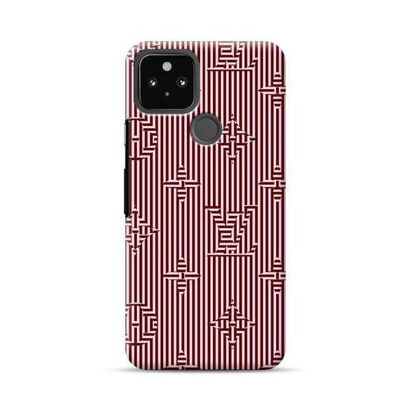 Intricate Geometric Striped Pattern Google Pixel 5a 5G Hard Case