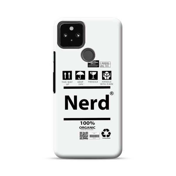 Minimalist Nerd Shipping Icons Design Google Pixel 5a 5G Hard Case
