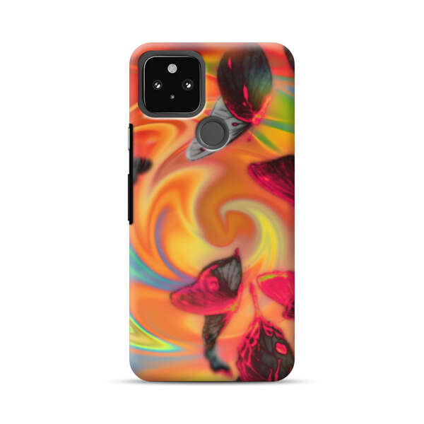 Psychedelic Butterflies Swirl Google Pixel 5a 5G Hard Case