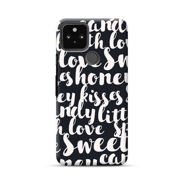 Sweet Honey Kisses Love Sugar Candy Pattern Google Pixel 5a 5G Hard Case