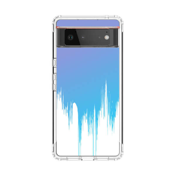 Abstract Blue and Purple Dripping Paint Google Pixel 6 Case