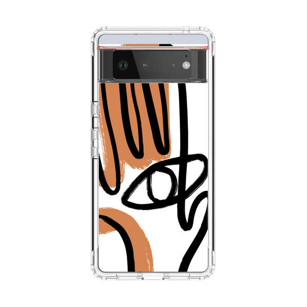 Abstract Minimalist Hand with Eye Google Pixel 6 Case