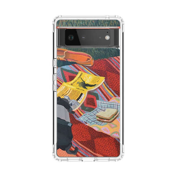 Charming Picnic Scene with Blanket and Food Google Pixel 6 Case