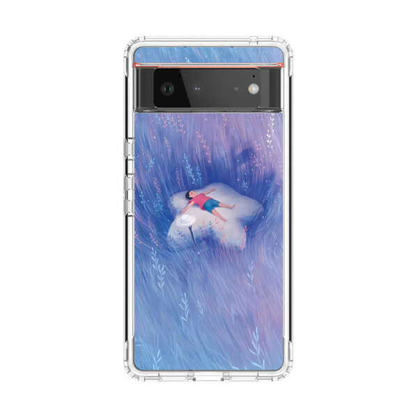 Child Relaxing in Dreamy Field Google Pixel 6 Case