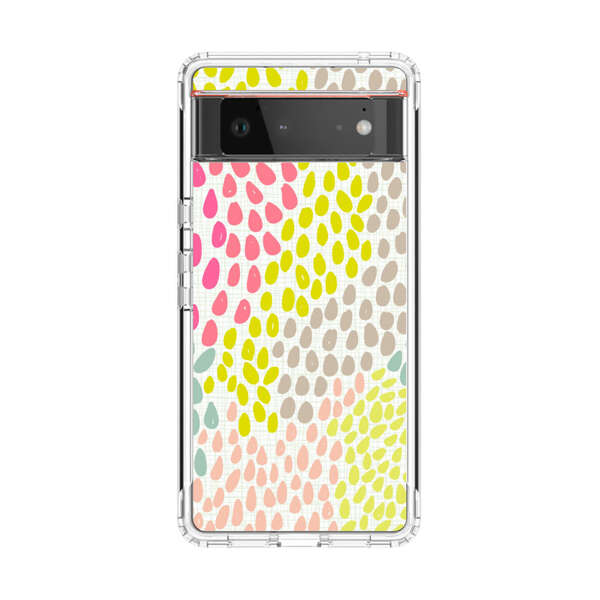 Colorful Abstract Teardrop Pattern Google Pixel 6 Case
