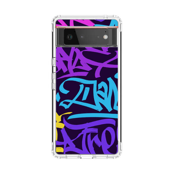 Colorful Graffiti Pattern Google Pixel 6 Case