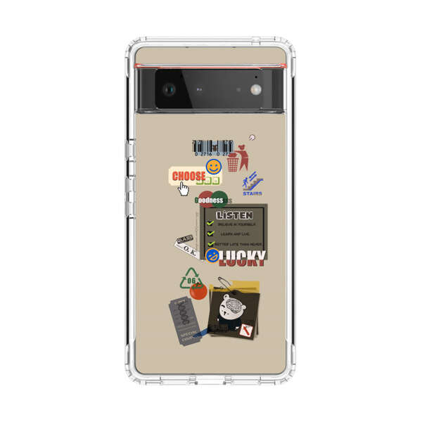Creative Collage of Motivational Elements Google Pixel 6 Case