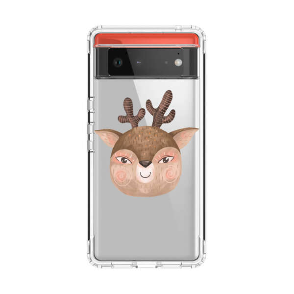 Cute Cartoon Deer Face Google Pixel 6 Case