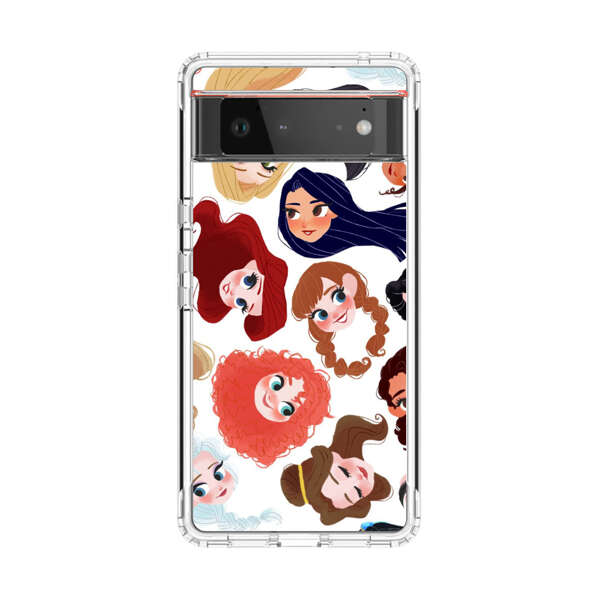Diverse Animated Girl Faces Google Pixel 6 Case