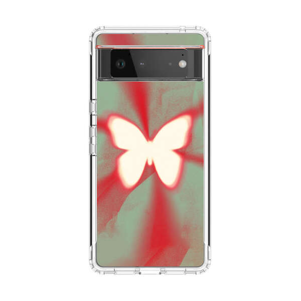 Glowing White Butterfly Abstract Radiant Design Google Pixel 6 Case