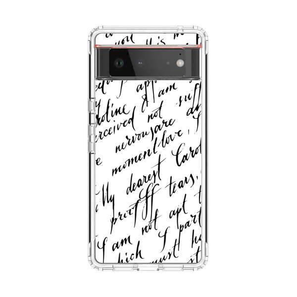 Handwritten Calligraphy Google Pixel 6 Case