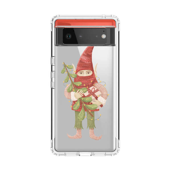 Holiday Gnome with Mistletoe and Gift Google Pixel 6 Case