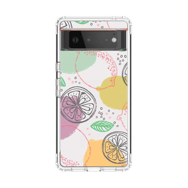 Lemon Colorful Abstract Pattern Google Pixel 6 Case