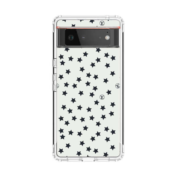 Minimalist Black Stars Pattern Google Pixel 6 Case