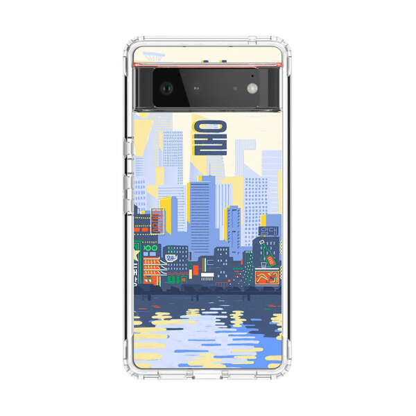 Modern City Skyline Reflection Google Pixel 6 Case
