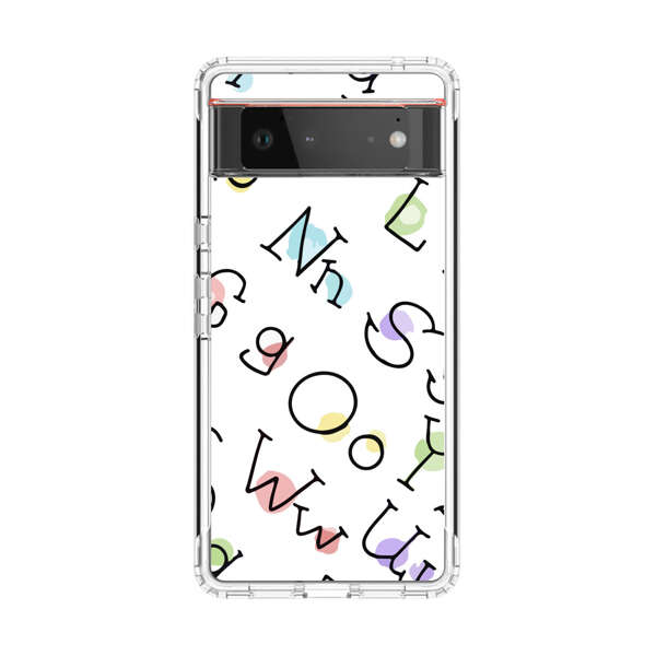 Playful Alphabet Pattern with Colorful Letters Google Pixel 6 Case