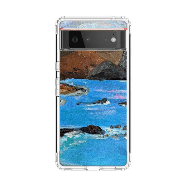 Rocky Coastline Ocean Painting Google Pixel 6 Case
