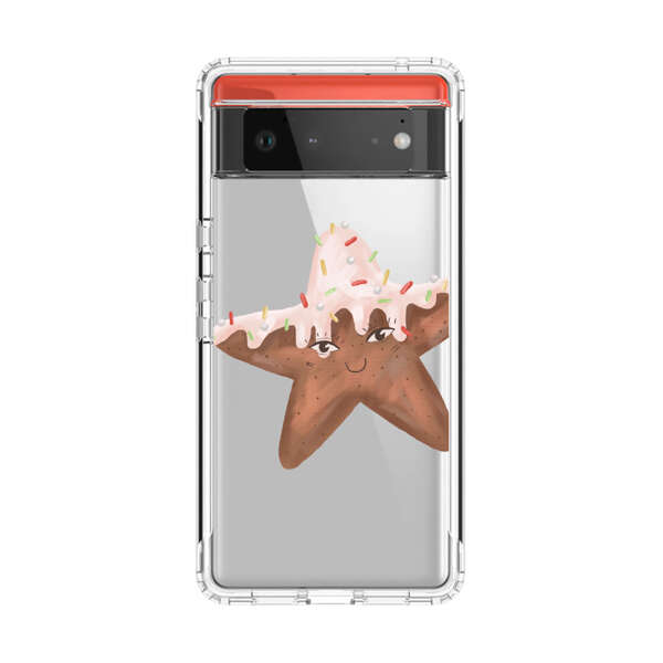 Smiling Gingerbread Star Cookie Google Pixel 6 Case