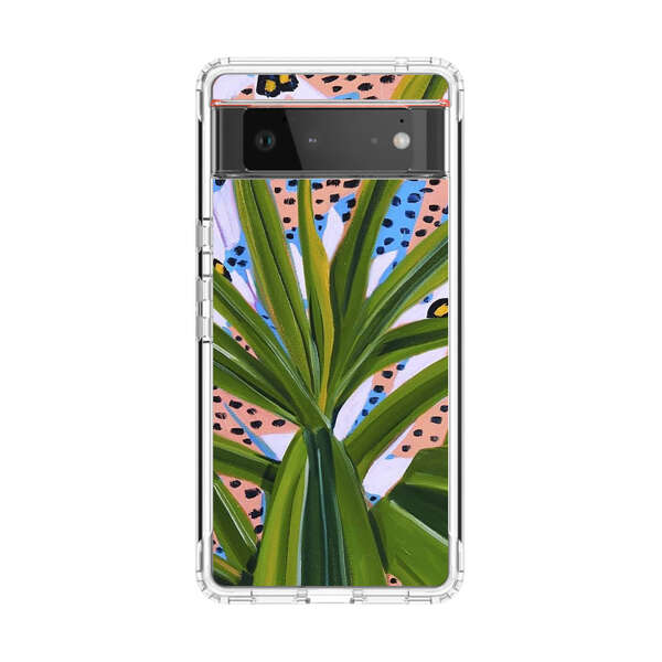 Tropical Leaves Abstract Pattern Google Pixel 6 Case